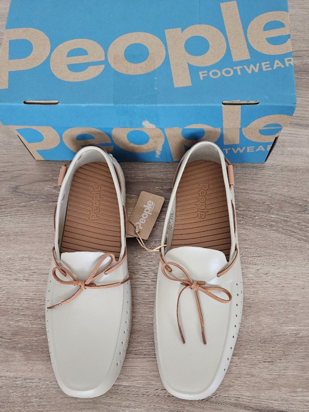People Footwear The Senna Men’s Casual Beige Deck Loafers Size 11 - Picture 3 of 14